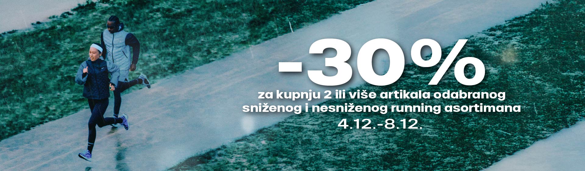 U susret Zagreb Advent Run-u u Sport Vision Zagrebačkim trgovinama ostvari popust na odabrani running asortiman!